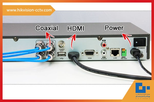 تنظیمات ضبط dvr هایک ویژن- اتصالات DVR