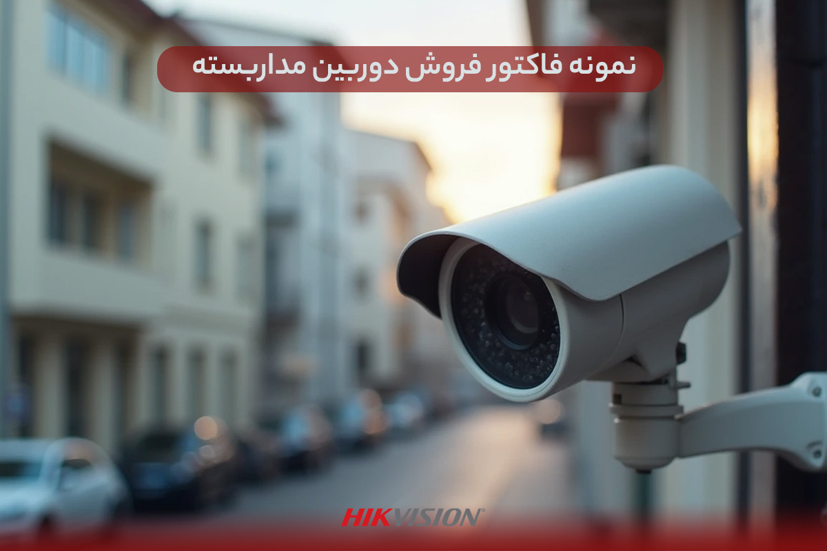 نمونه فاکتور فروش دوربین مداربسته